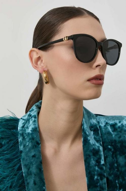 Slnečné okuliare Gucci GG1180SK dámske, čierna farba