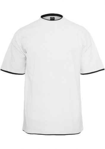 Urban Classics Contrast Tall Tee wht/blk - M