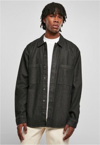 Urban Classics Oversized Denim Pocket Shirt realblack washed - S