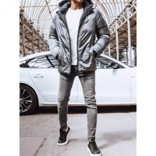 Dstreet TX4219 navy blue men's reversible winter jacket