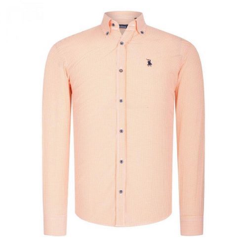 G776 DEWBERRY MEN'S SHIRT-LIGHT ORANGE