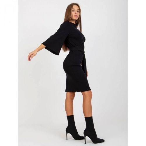 Black ribbed pencil dress from OCH BELLA
