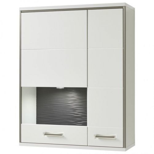 Livetastic ZÁVESNÝ DIEL, sivá, strieborná, biela, biela s vysokým leskom, 94/120/38 cm