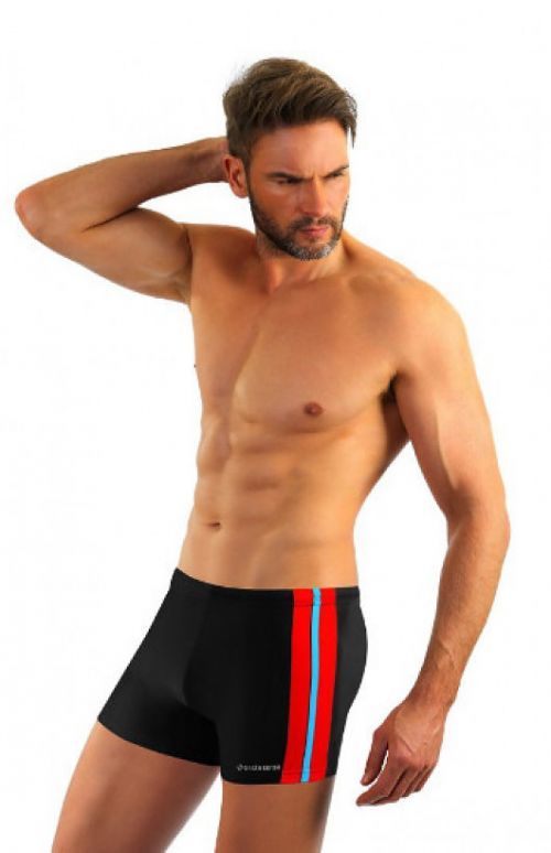 Pánske plavky - boxerky Sesto Senso 382 3XL-4XL černá 4XL