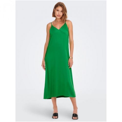 Green Ladies Satin Midishdresses for hangers ONLY Cosmo - Women