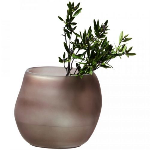 Váza ORGANIC Philippi 20 cm hnedá