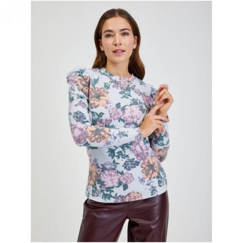 Light gray women's floral T-shirt ORSAY - Women