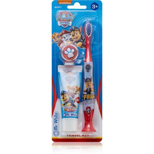 Nickelodeon Paw Patrol Travel Kit sada zubnej starostlivosti pre deti 3y+ Soft