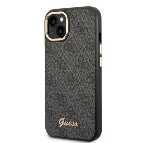 Guess PC/TPU 4G Metal Camera Outline Zadní Kryt pro iPhone 14 Black