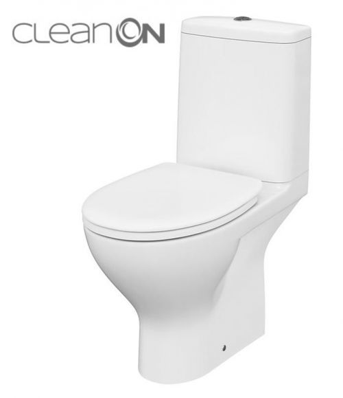 CERSANIT - WC KOMBI MODUO 43 673 011 3/5 CLEAN ON, SEDADLO DUROPLAST-SOFT CLOSE K116-035