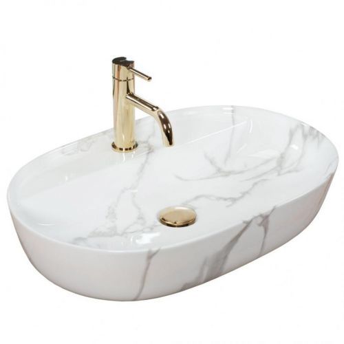Umywalka REA Aura 61 Marmo Shiny REA-U8003