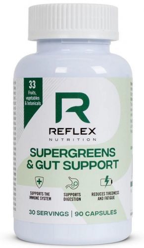 Reflex supergreens & gut support 90 kapsúl