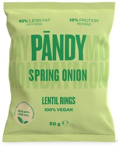Pandy čočkové chipsy 50 g - spring onion