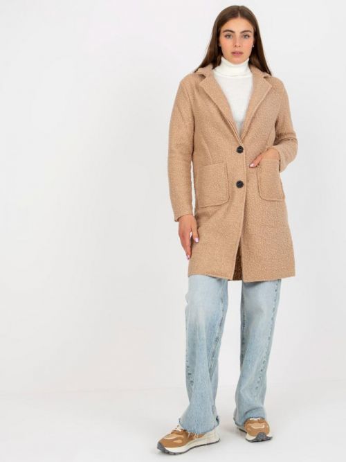 Dámsky kabát TW EN BI 7372.18 béžoý jedna velikost