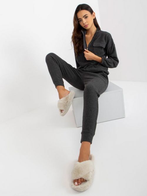 Pyžamo BR PI 9124 tmavo šedé S