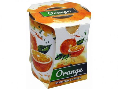 MAKRO - Sviečka v skle Orange