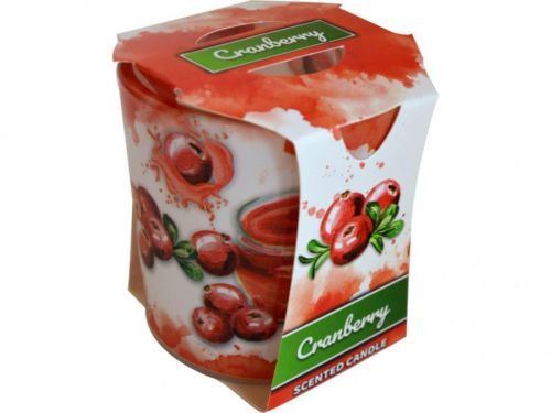 MAKRO - Sviečka v skle Cranberry