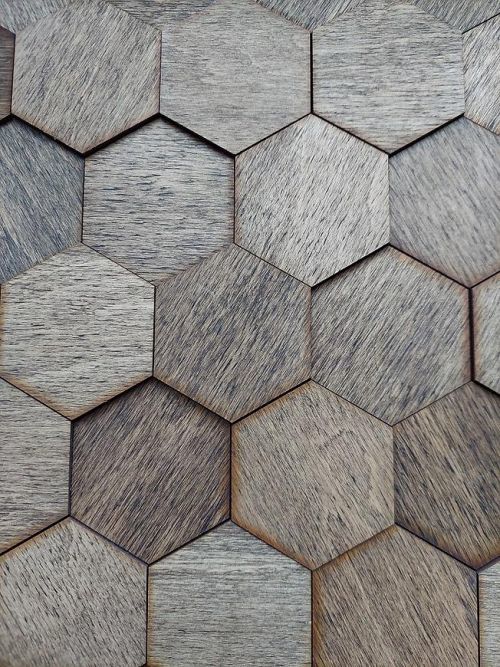 Šesťhranný Dekoratívny Panel Dub Tmavý 18 cm