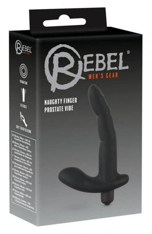 Rebel Naughty Finger - prostate vibrator (black)