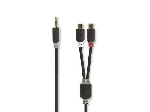 Kábel Jack 3,5mm stereo/2x Cinch 0,2m NEDIS CABW22250AT02