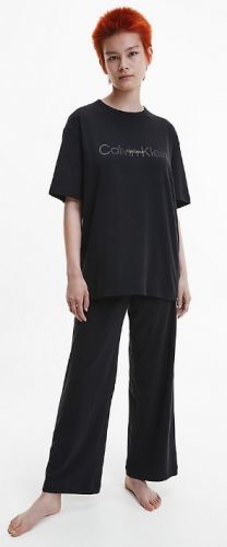 Dámske pyžamo QS6916E UB1 čierna - Calvin Klein M černá