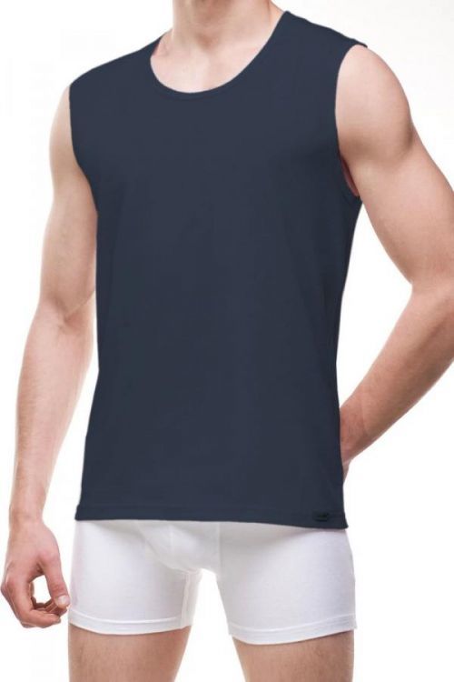 Pánsky nátelník 206 jeans - CORNETTE džínová S