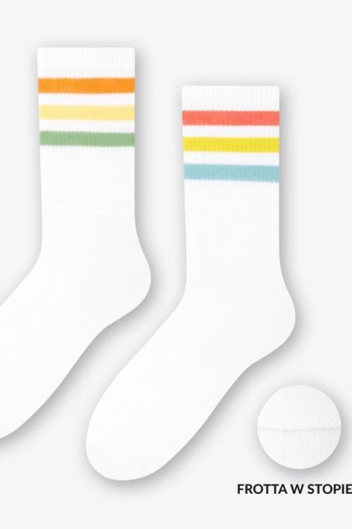 Pánske ponožky 082 ACTIVE WHITE-P/SPORT 43/46
