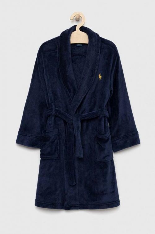 Detský župan Polo Ralph Lauren tmavomodrá farba