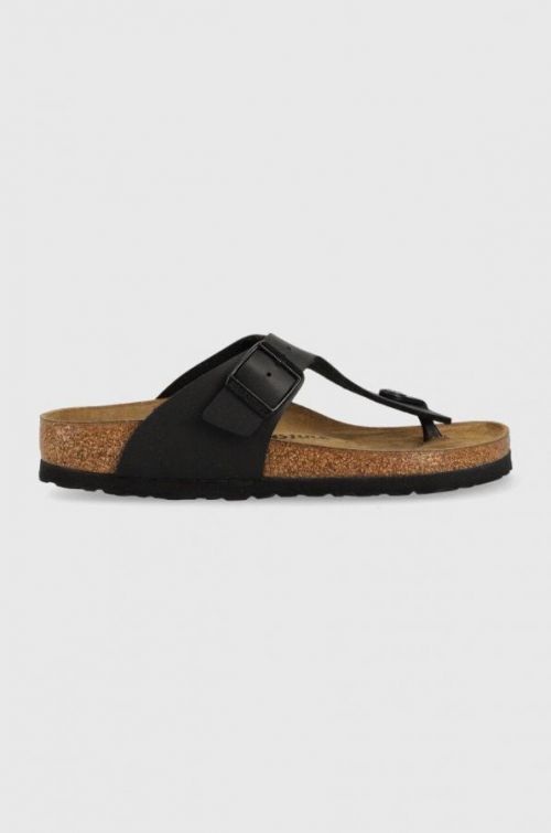 Žabky Birkenstock Ramses dámske, čierna farba, na plochom podpätku