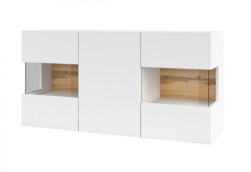 Expedo Komada AVANA 3D, 120x62x35, biela/wotan dub