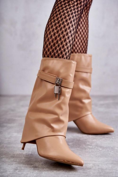 Čižmy na podpätku model 173593 Step in style 36