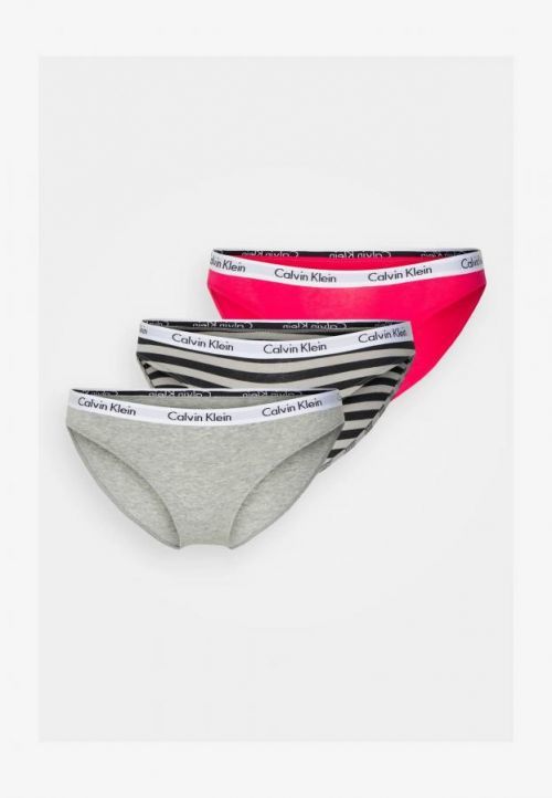 Dámské kalhotky 3pcs QD3588E 658 mix barev - Calvin Klein L Mix barev