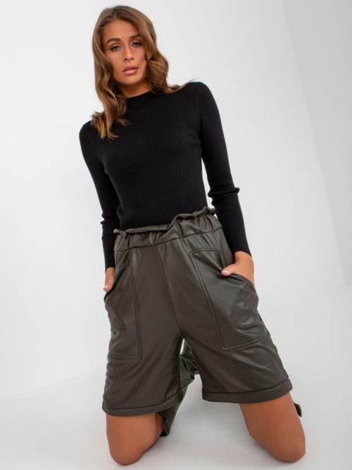 Šortky VI SN 155.65P tmavá khaki S/M