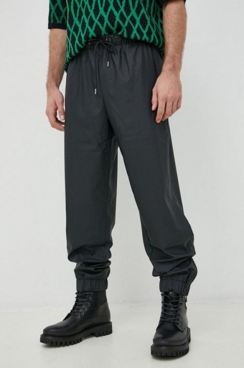 Tepláky Rains unisex, čierna farba