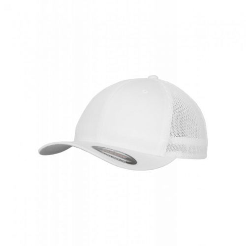 Šiltovka Flexfit Mesh Trucker - biela, S/M