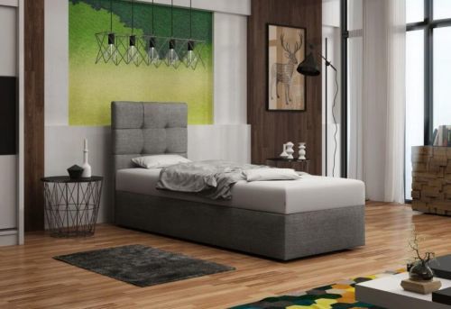Expedo Čalúnená jednolôžková posteľ DOUBLE 2, Cosmic10, 90x200