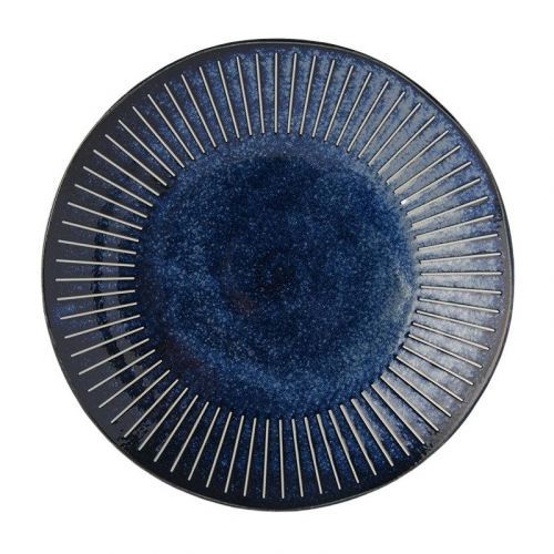 Plytký tanier RIDGED INDIGO MIJ 25 cm