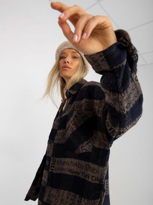 Košeľa DN KS 3990.95P tmavo modrá S