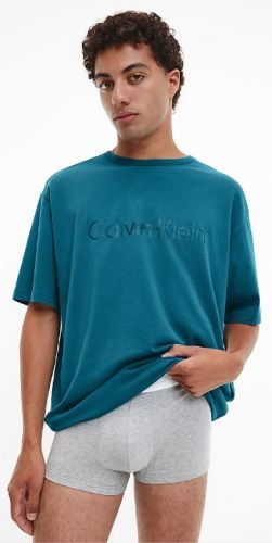 Pánske tričko NM2355E CGQ petrolej - Calvin Klein M petrolejová