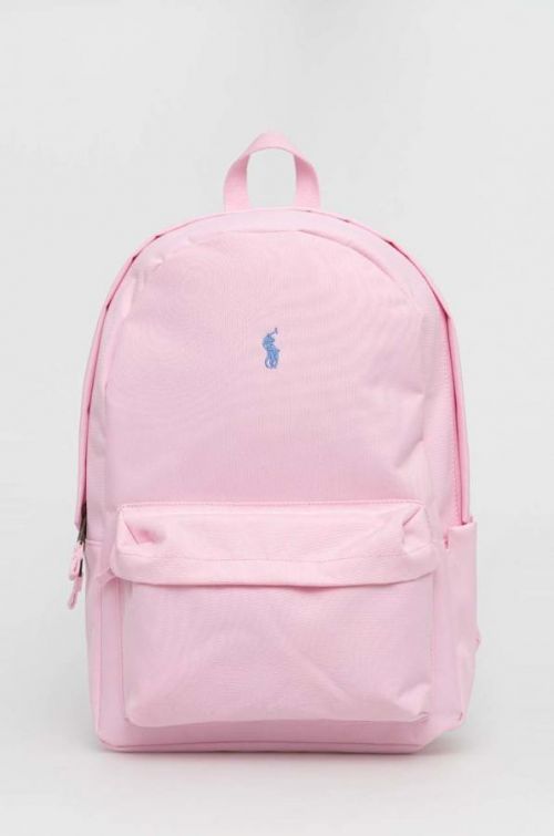 Detský ruksak Polo Ralph Lauren ružová farba, veľký, jednofarebný