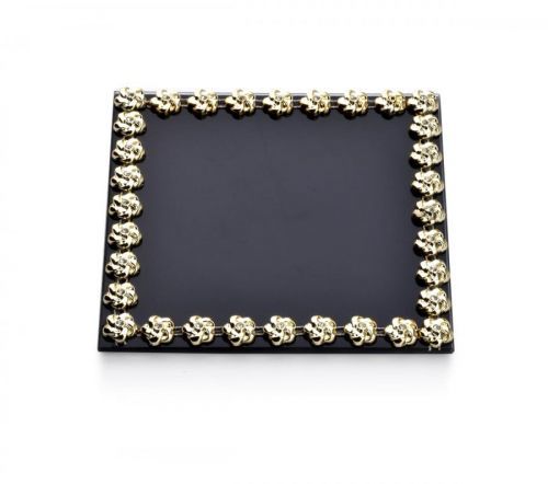 Ozdobný podnos ELIA BLACK 15 x 15 cm černý