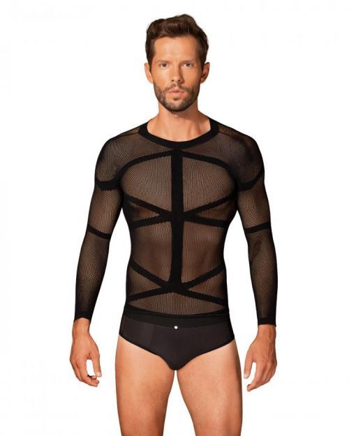Pánske tričko T101 long sleeve - Obsessive S/M/L černá