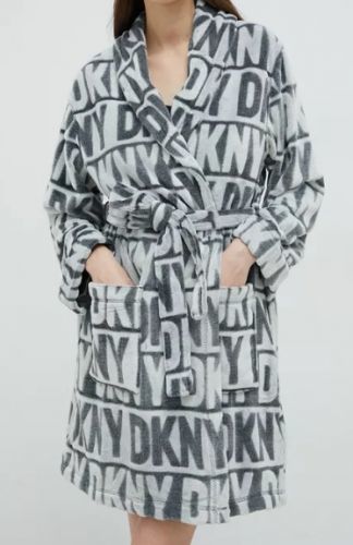 Dámsky župan YI2222605F 031 sivá - DKNY M šedá