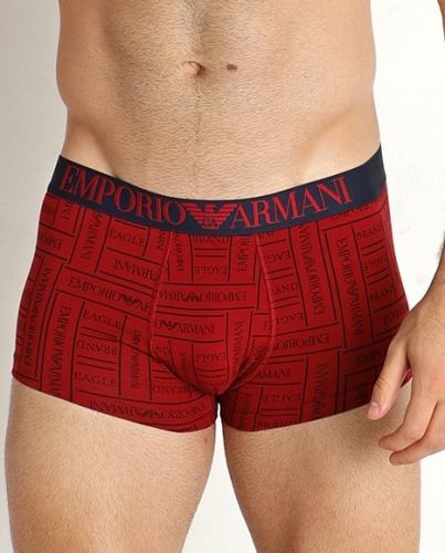 Pánske boxerky 111290 2F508 21675 červená - Emporio Armani L červená