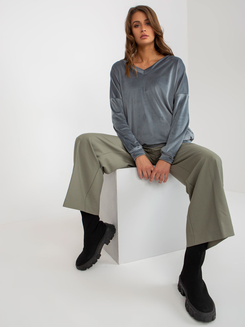 Mikina RV BL 8441.07P šedá modrá jedna velikost