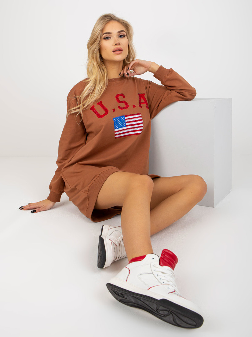 Mikina VI BL 3192.23P svetlo hnedá jedna velikost