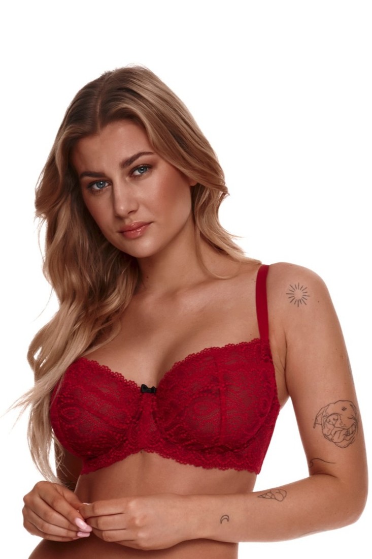Dámska podprsenka BIG SOFT 2312 Červená 85D