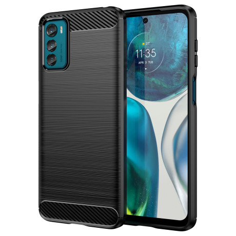 MG Carbon Case silikónový kryt na Motorola Moto G42, čierny