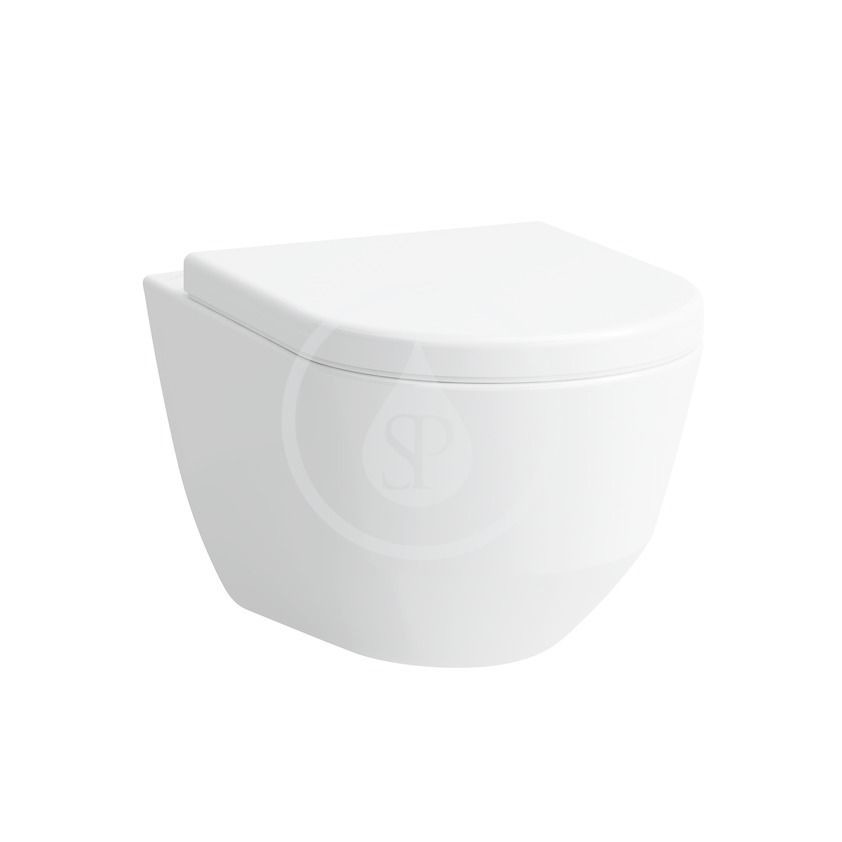 Laufen - Pro Závesné WC, 530 mm x 360 mm, s LCC, biela H8209594000001