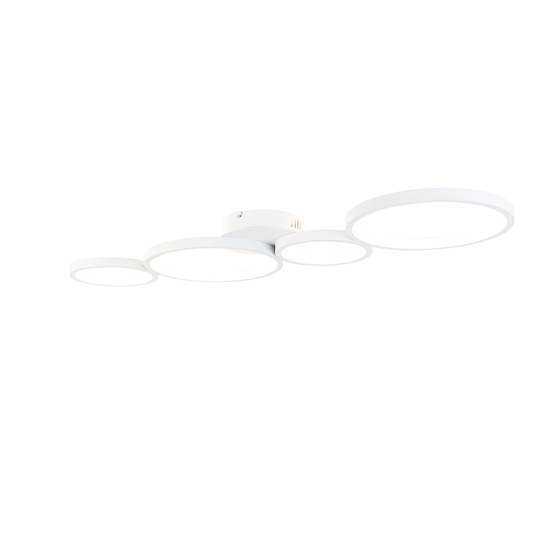 Plafondlamp wit incl. LED 3 staps dimbaar 4-lichts - Lupolo